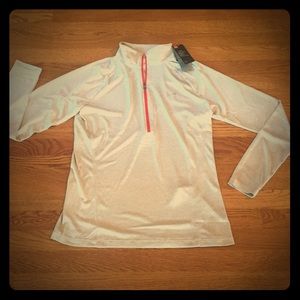 Women’s Large long sleeved Under Armour 3/4 zip up
